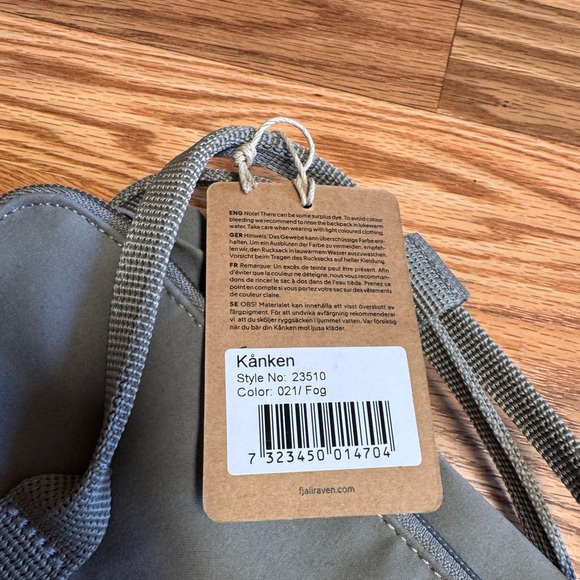 NWT Fjallraven Kanken Fog Backpack - Picture 2 of 5